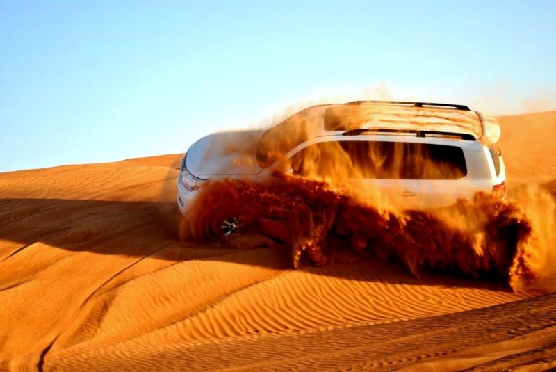 A car Trip to deserts in dubai